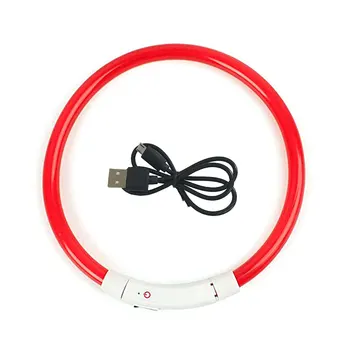 

Necklace Visibility Belt Pet Safety Fashion Adjustable Night LED Dog Collar Waterproof Light Up USB Rechargeable Flashing