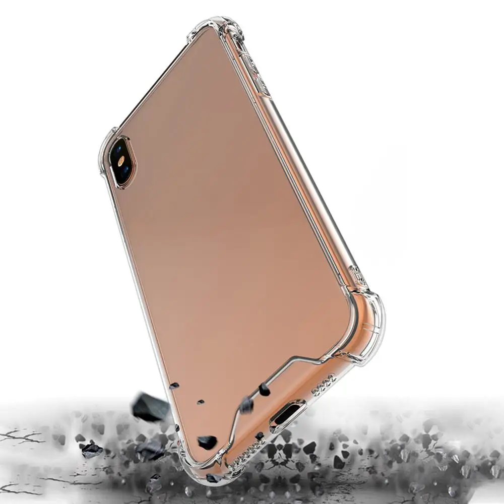 Прозрачный чехол для телефона 2 в 1 Iphone 11/XS/x/6/7/8 гибридный роскошный защитный