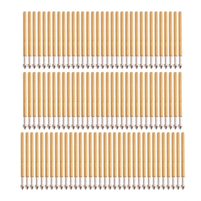 

100 Pcs Spring Test Probe Pogo Pin P75-E2 Dia 1.3mm Length 16.5mm L4MF