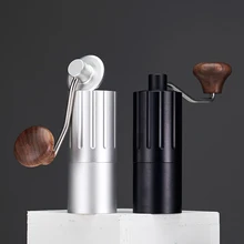 Ручная кофемолка из нержавеющей стали с 11 регулируемыми настройками, Портативная Домашняя ручная мельница для кофейных зерен