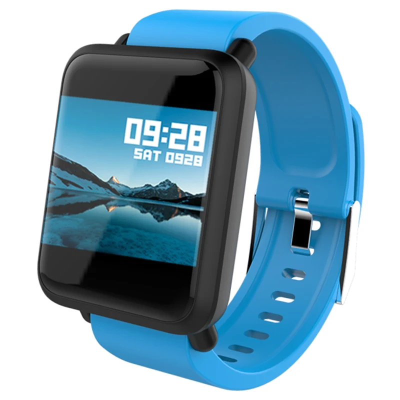 Blue M28 Смарт-часы Для мужчин IP68 Водонепроницаемый фитнес-браслет с Bluetooth монитор сердечного ритма женские умные часы Электронный медицинский браслет - Цвет: Blue