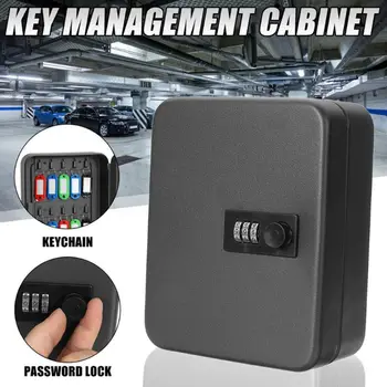 

Wall Mounted Combination Lock Key Safe Box Lockable Password Key Container Case