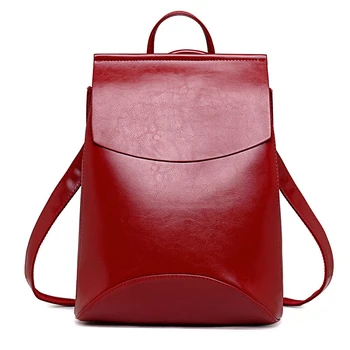 

New Fashion Women Backpack Youth Vintage Leather Backpacks for Teenage Girls New Female School Bag Bagpack mochila sac a dos