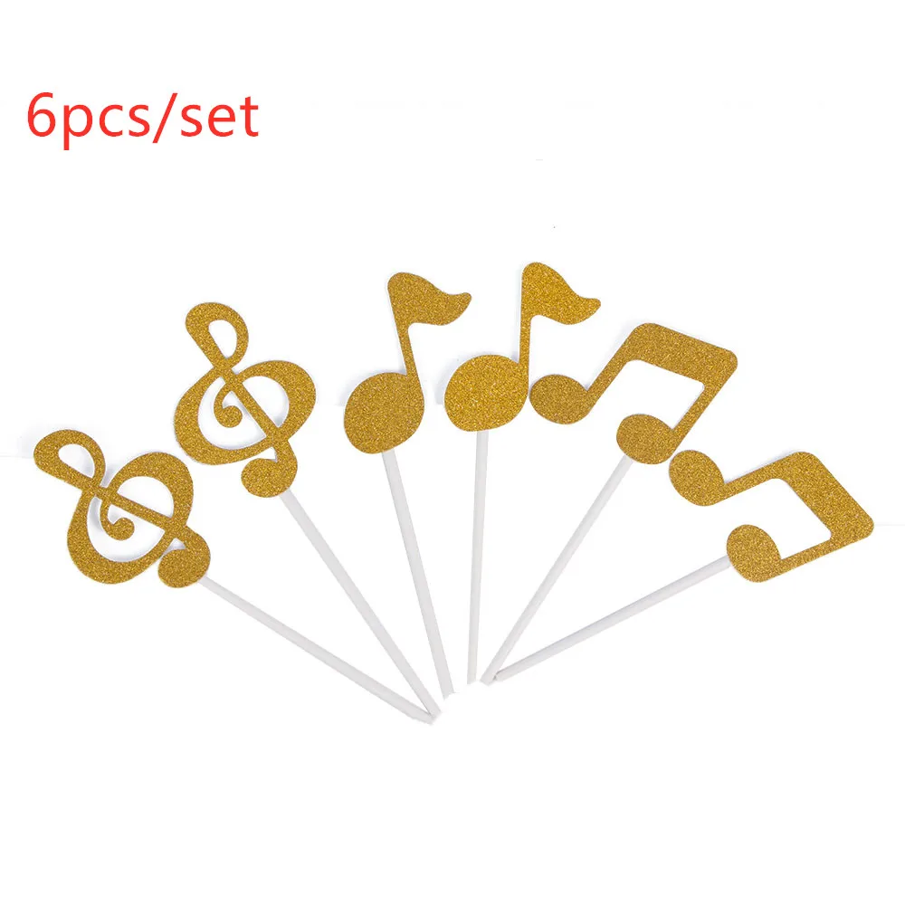 gold 6/10 шт., снежинки, кексы, топперы для маленьких девочек, замороженные украшения для дня рождения, детские рождественские аксессуары для торта - Цвет: gold
