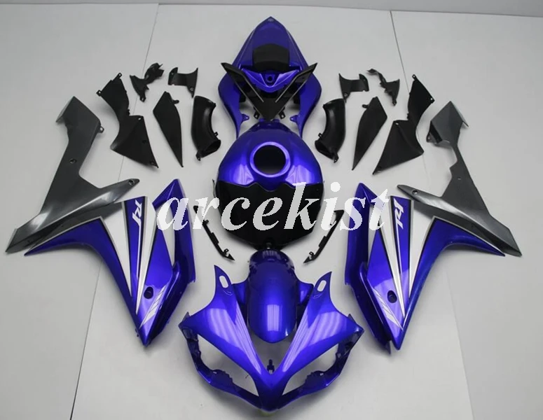 Литьевая Форма ABS полный бак крышка обтекатели комплект подходит для Yamaha YZF1000 R1 2007 2008 07 08 YZF R1 набор кузова drak синий