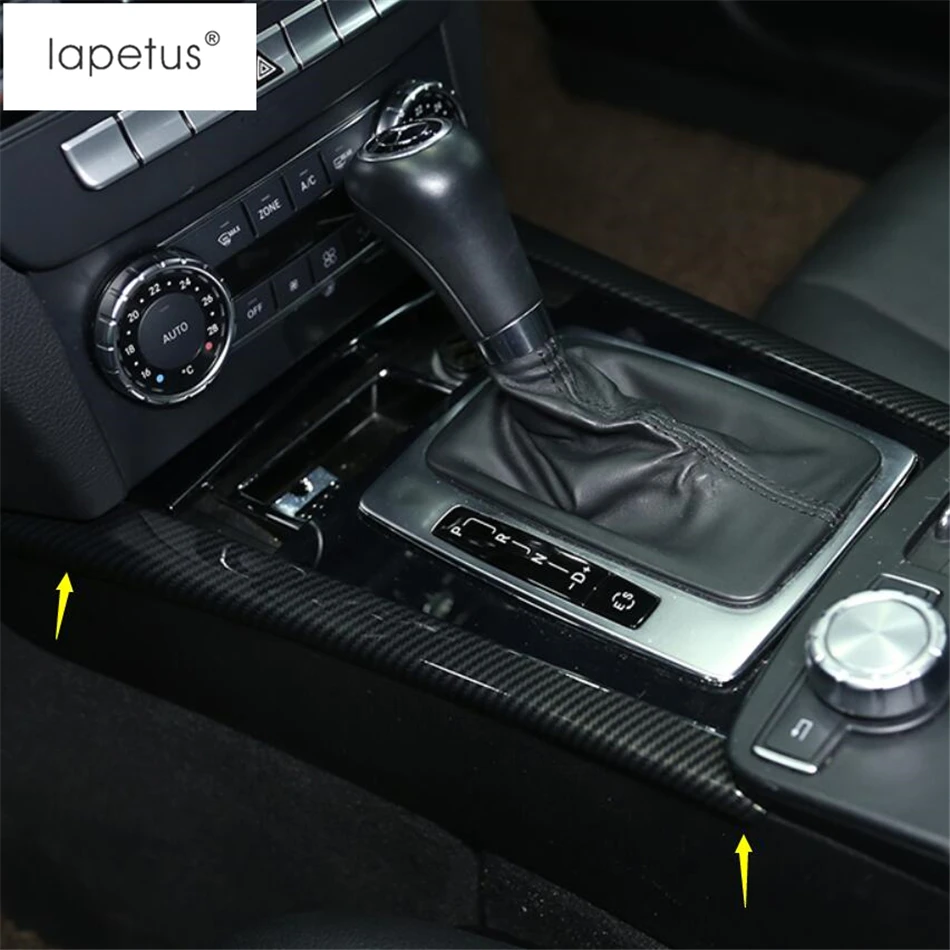 Lapetus аксессуары подходят для Mercedes Benz C CLASS W204 C180 C200 2009- боковая коробка переключения передач полоса крышка отделка