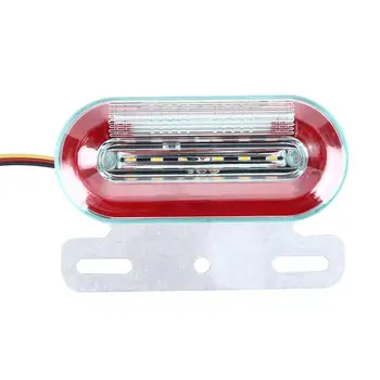 

12V LED Lights Ellipse Side Marker Lights Warning Lights Flashing Lights for Truck Car Vehicle Universal Car Accessories