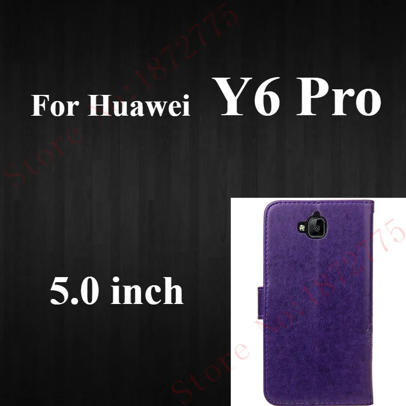Huawei Y6 Pro Чехол для huawei P20 P8 P10 P9 Lite Mini Honor 9 5A 6A 8 5C 7C 6X Коврики 10 Lite Y3 Y5 II Y9 Y6 7A Pro P Smart флип-чехол - Цвет: Huawei Y6 Pro