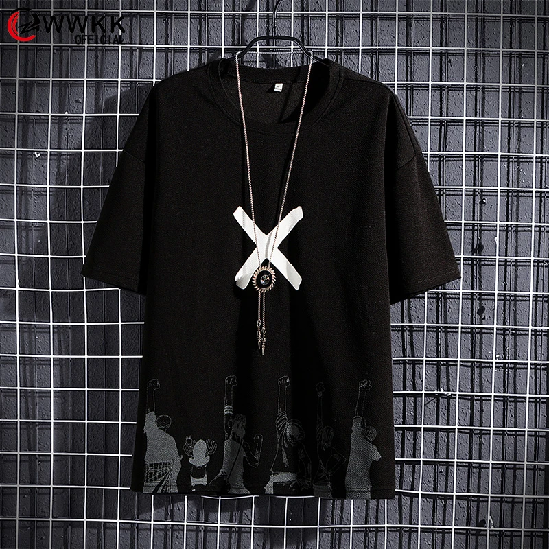 Футболка X Мужская из полиэстера модная тенниска в стиле хип-хоп уличная одежда