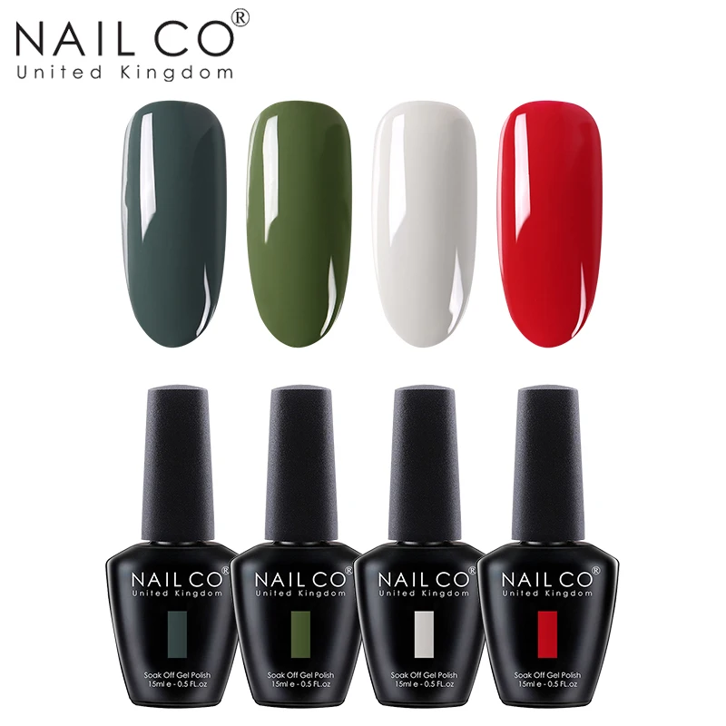 ZH25 NAILCO 4 шт. 15 мл Гель-лак для ногтей гибридный УФ-лак светодиодный замочить краска собственного приготовления гель УФ-гель Полупостоянный праймер Эмаль Гель - Цвет: ZH25