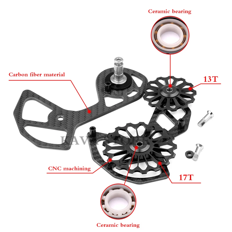 WUZEI Road Bike Rear Derailleur for Shimano R5800 R6800 R7000