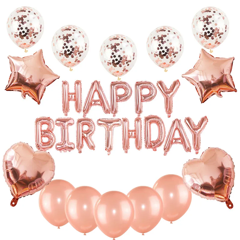 1 Набор декоративные буквы из фольги HAPPY BIRTHDAY | Дом и сад