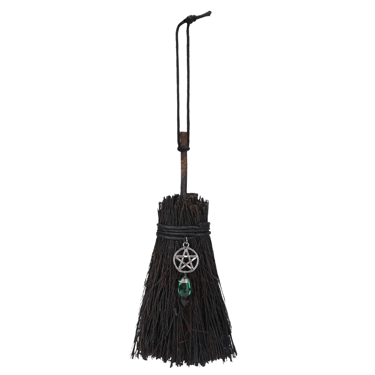 1pc Durable Unique Exquisite Witch Pendant Broom Decor for Party Haunted Houses Outdoors | Дом и сад