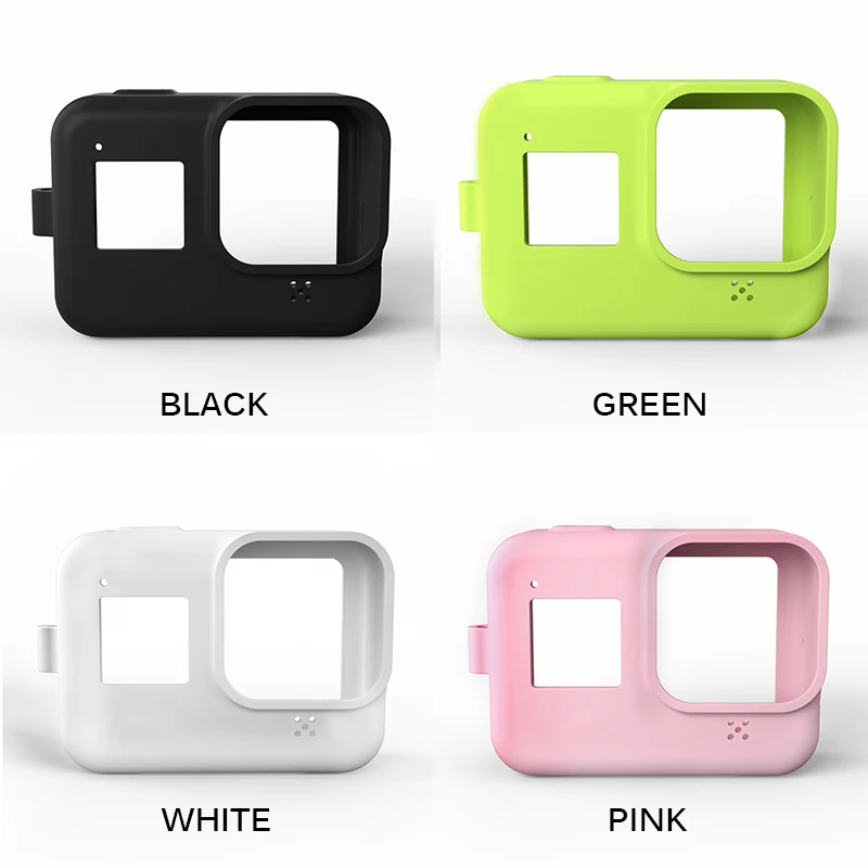 Чехол для экшн-камеры Gopro Hero8, мягкий силиконовый чехол, силиконовый защитный чехол, полный Чехол, экшн-аксессуар для камеры