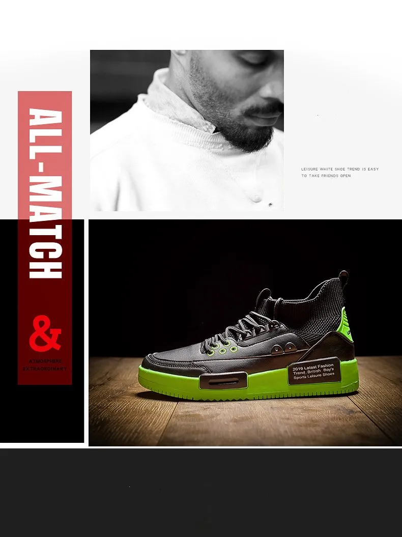 CINESSD New Leisure Skateboarding Shoes Fashion Casual Sneakers Sport Shoes Men Flat Walking Shoes Male Comfortable Street Shoes