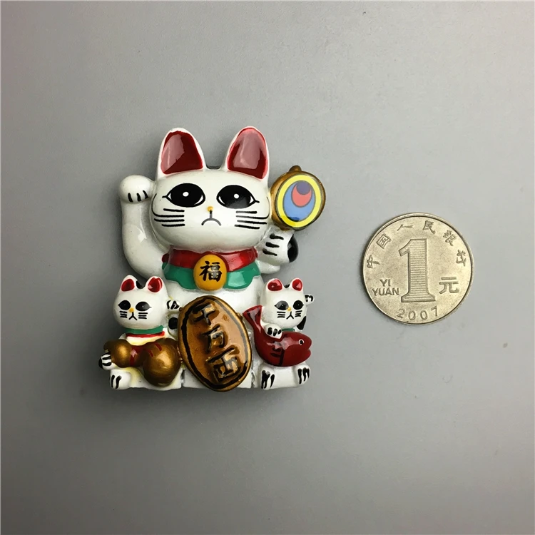 Креативная сувенирная магнитная наклейка на холодильник с изображением кота Фудзи маунтинга на экспорт, магнитная наклейка на холодильник, Япония - Цвет: F3