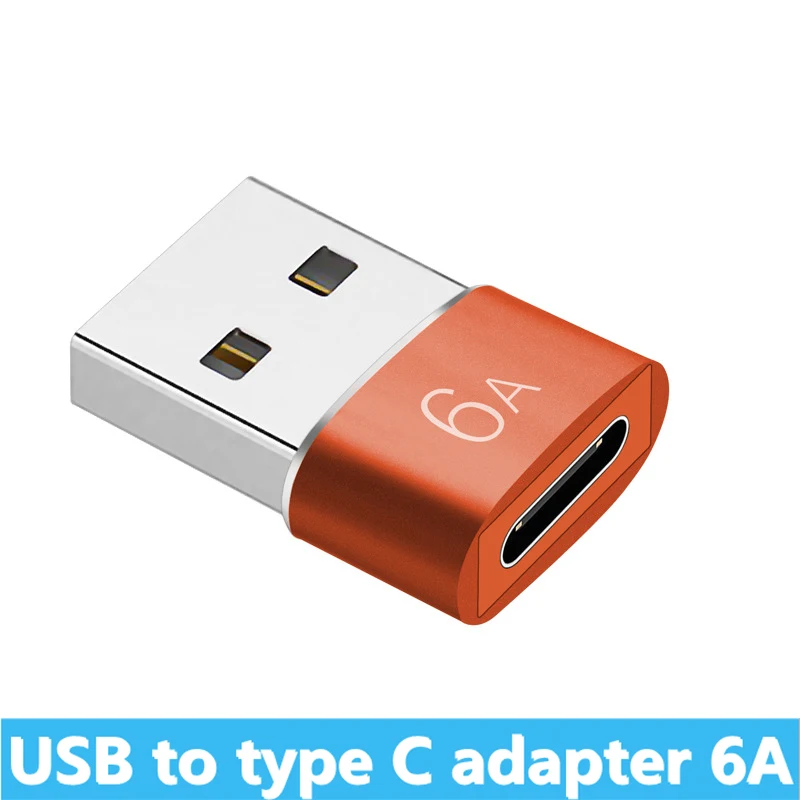 usb female to phone jack adapter 6A USB To Type C OTG Adapter USB USB-C Male To Type-c Female Converter For Macbook Samsung S20 USB C OTG Connector hdmi phone adapter Adapters & Converters