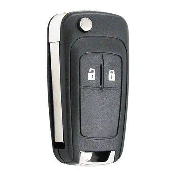 

2 Button Folding Flip Remote Key Shell Case Car Key Housing HU100 Uncut Blade for Opel Vauxhall Insignia Astra J Zafira B Meriva