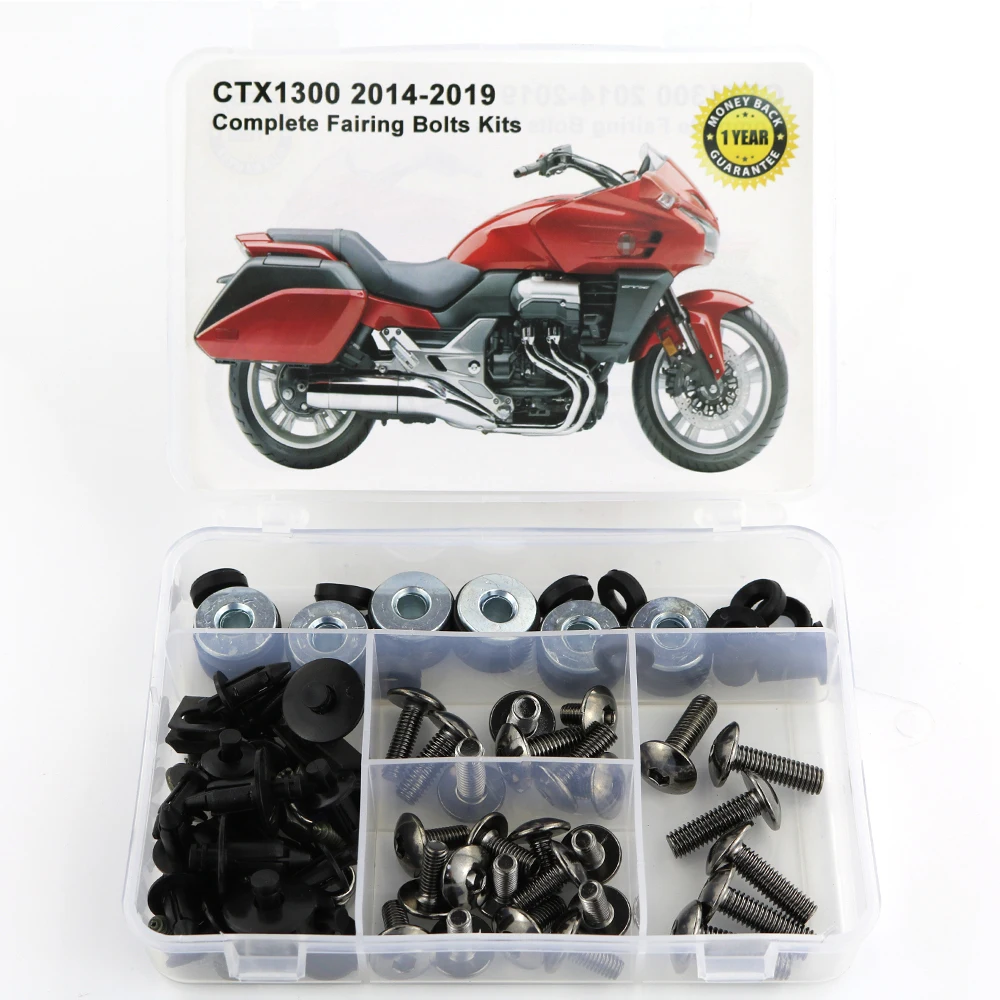 Titanium Для Honda CTX1300 CTX 1300 мотоцикл Полный Обтекатель болты Наборы винтов гайка с шайбой крепежа Сталь - Цвет: Titanium