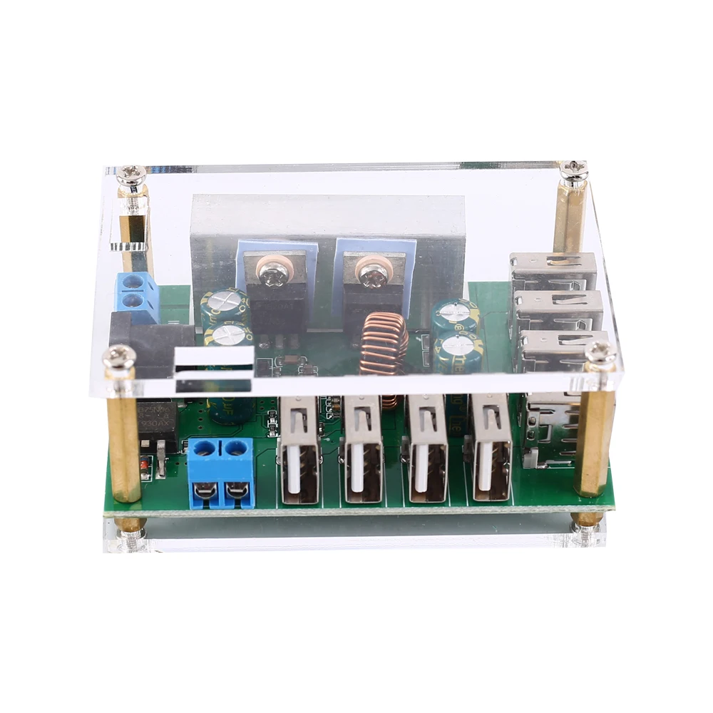 DC-DC Шаг вниз Питание модуль 5V 5A 10A 8-канальный USB Выход понижающий преобразователь 8USB для умного дома/робот