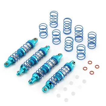 

4pcs Shock Absorber Oil Adjustable 80mm 90mm 100mm 110mm 120mm Metal Shock Absorber Damper for 1/10 RC Car Parts Truck Crawler