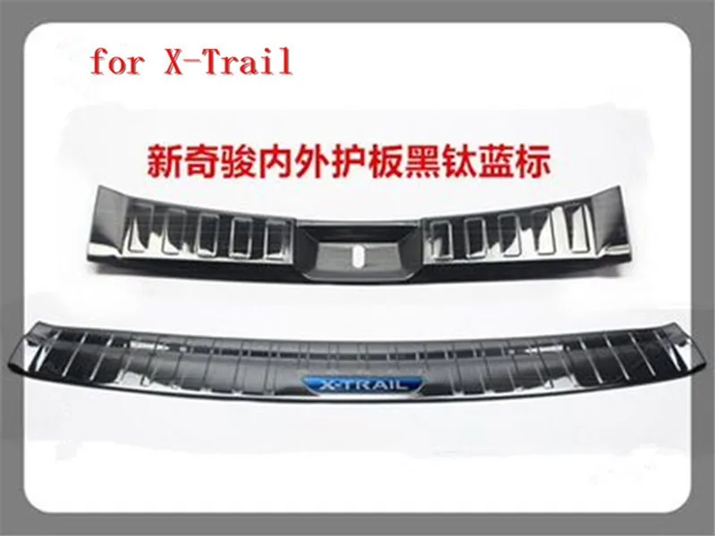 Для Nissan X-Trail X Trail T32- автомобильный Стайлинг из нержавеющей стали Автомобильный задний бампер протектор порога багажника Накладка протектора