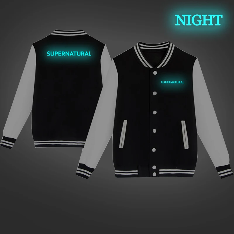 baseball jacket 3 Модные куртки повседневная бейсбольная форма для унисекс сверхъестественная бейсбольная спортивная одежда осенние куртки Harajuku для женщин/мужчин - Цвет: baseball jacket 3