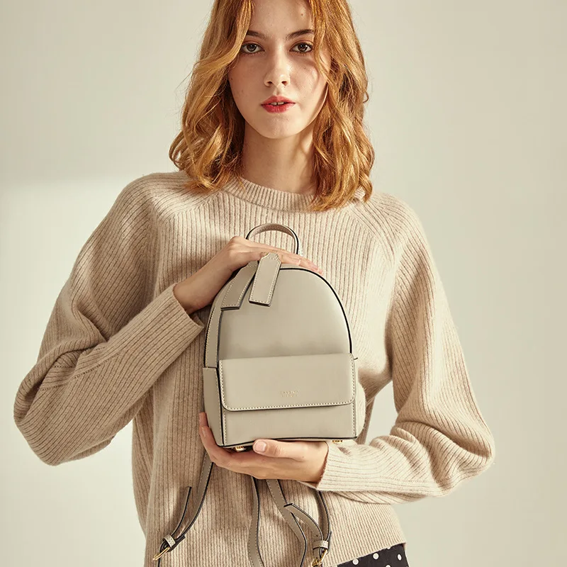 Натуральный Кожаный Рюкзак Кошелек Модный Маленький Рюкзак Bookbag высококачественный кожаный рюкзак кошелек мини рюкзак школьные сумки