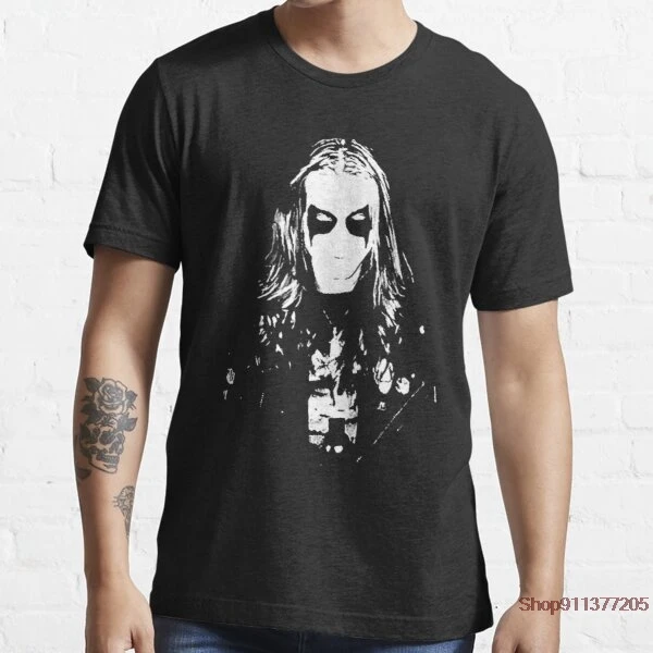 Забавная футболка Mayhem Yngve Ohlin черная металлическая с забавным дизайном для