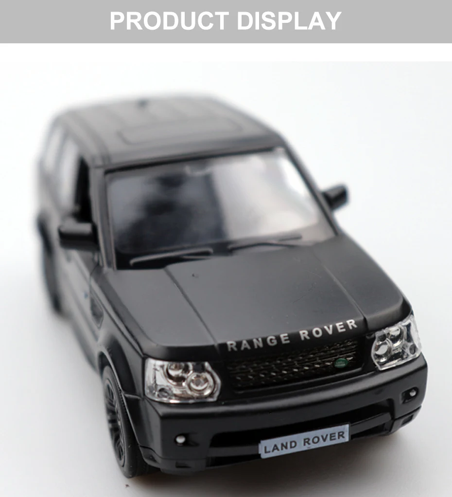 1:32 литые под давлением двери автомобиля-открытый Range Rover автомобиль черный высокая имитация сплава литья под давлением модель автомобиля оттяните назад для детей Подарки