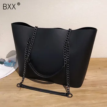 

[BXX] PU Leather Crossbody Bags For Women 2020 Spring Chain Shoulder Messenger Bag Lady Large Capacity Handbags and Purses HK312