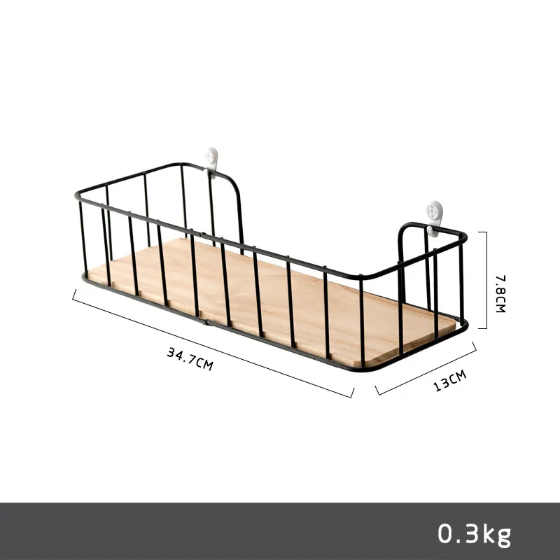 CAPTAINIRON Wall Decoratioin Iron Wall Shelves Scandinavian Style Home Decor Metal Wall Shelf for Kitchen Bathroom Accessories CAPTAINIRON Wall Decoratioin Iron Wall Shelves Scandinavian Style Home Decor Metal Wall Shelf for Kitchen Bathroom Accessories