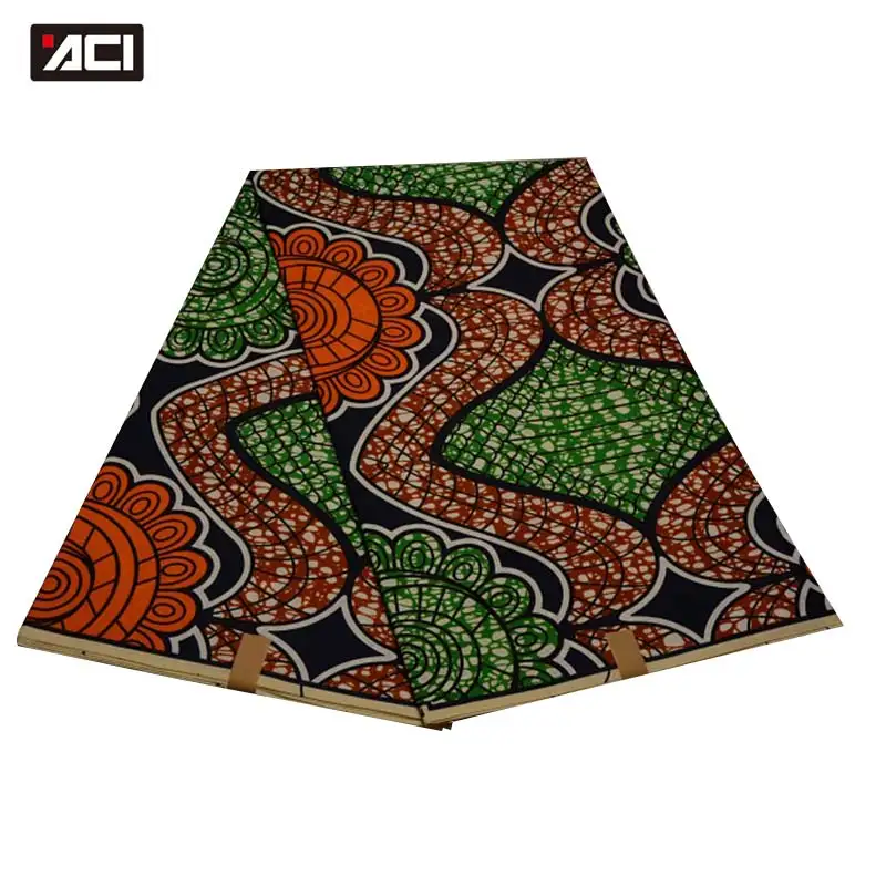 ACI 3 ярдов Новая африканская ткань Анкара Tissu Africain батик нигерийский Воск Печать Ткань Горячий настоящий воск африканская ткань для леди - Цвет: 19030011