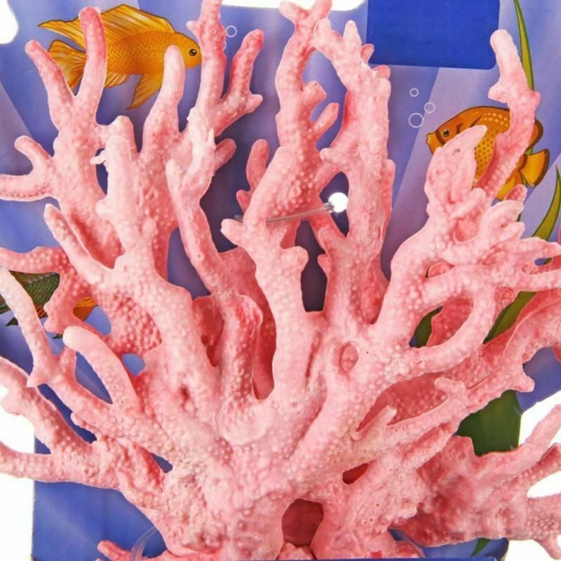 Декор для аквариума, искусственный Коралл, украшение для аквариума, Коралловое дерево, растение, рыбная чаша