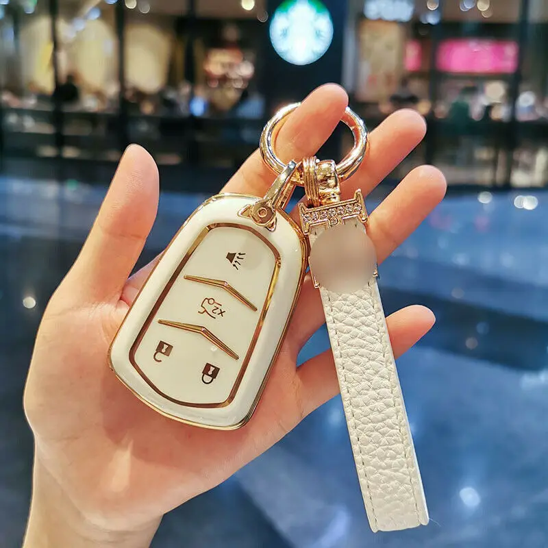 Copertura della cassa chiave dell'automobile per Cadillac ATS-L XTS XT5 CTS CT6 copertura chiave dell'automobile ATS 28T SRX Escalade 2015 Car Styling portachiavi accessori - Hc193b992fef54834874541fbf697e86bi