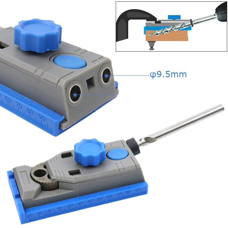 Дерева станет Джиг Комплект& из шаблона для отверстий под косой 6/8/10/12 мм направитель сверла с винтами для перфоратора Деревообработка столярных изделий DIY Инструменты
