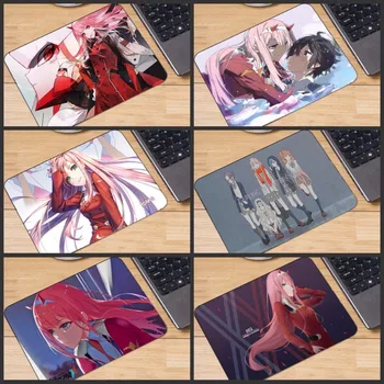 

Yuzuoan Ddarling in the Franxx Anime Big promotion Russia Designs Gaming Speed mouse pad gamer play mats Small Size for 18X22CM