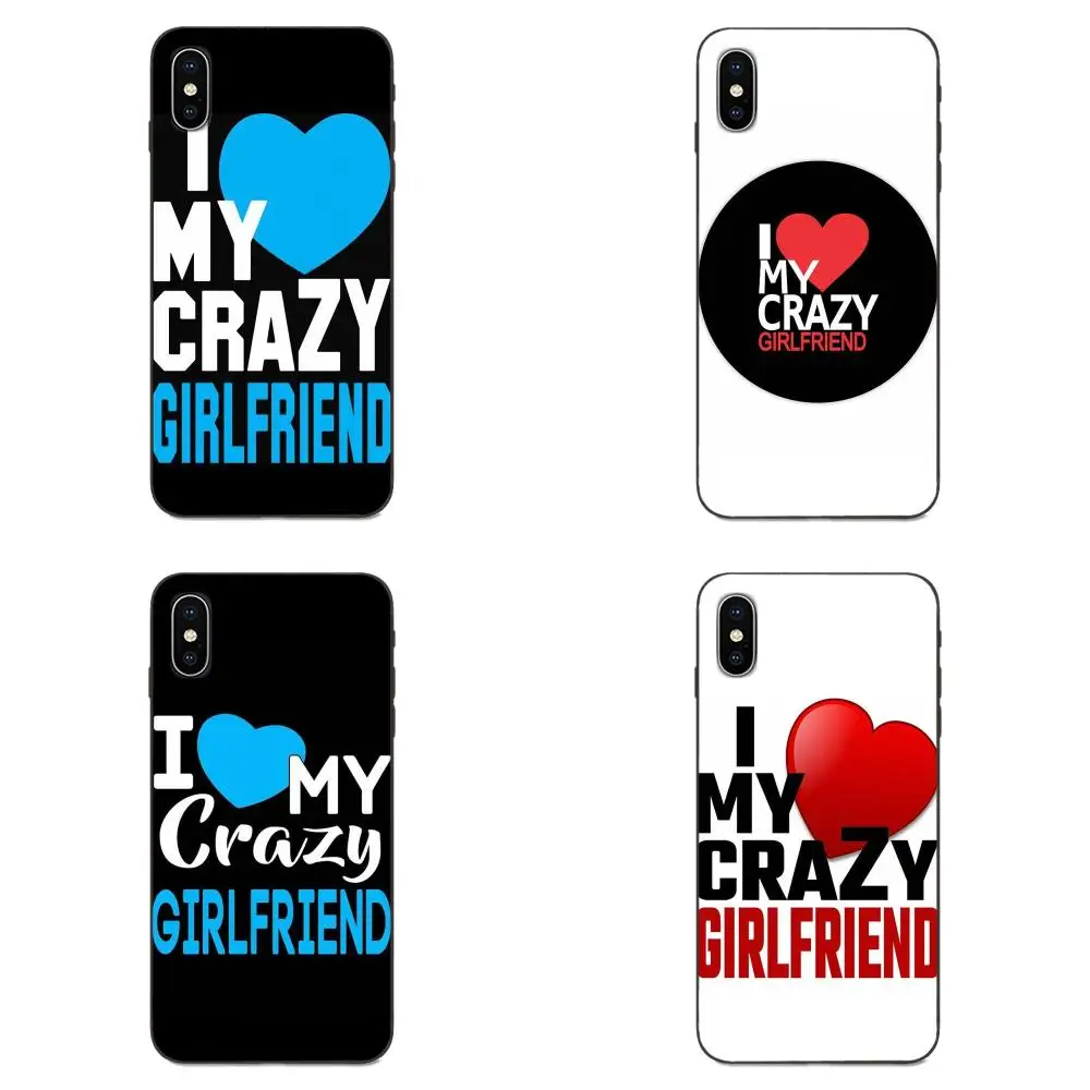 Мягкий чехол Capa для Apple iPhone 4 4S 5 5S SE 6 6S 7 8 Plus X XS Max XR I Love My Girl Boy | Мобильные телефоны и