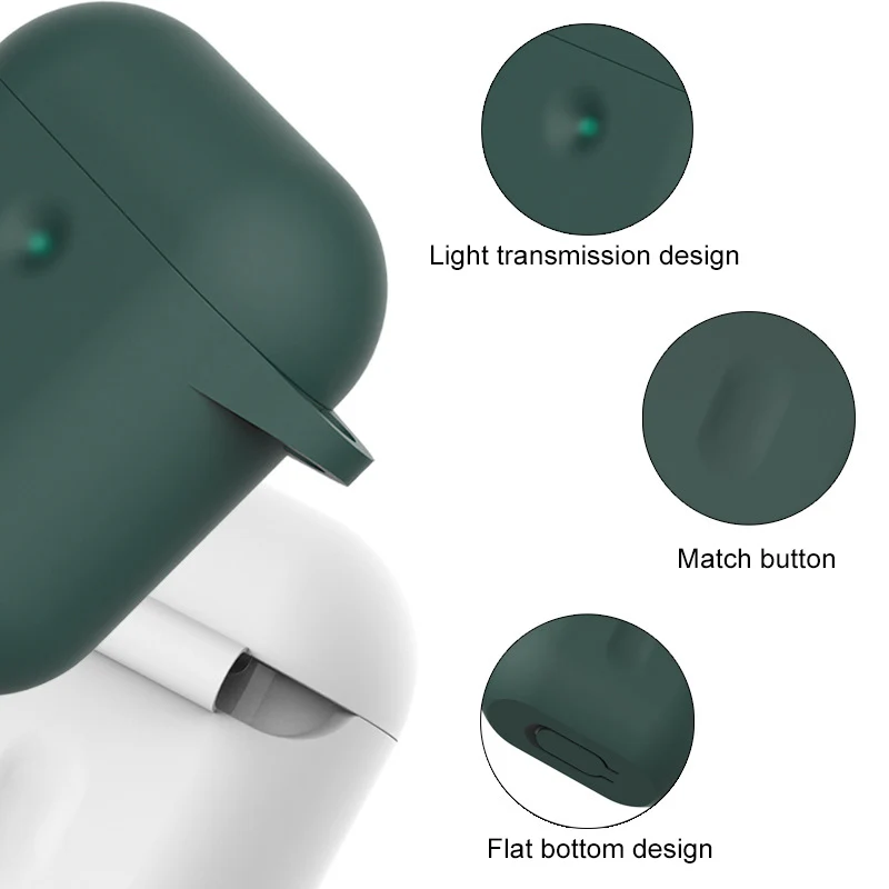 Чехол для наушников из ТПУ и волокна для Airpods 1 2 чехол бизнес Мягкий ТПУ полный защитный чехол для Airpods 2 Чехол Мягкий чехол