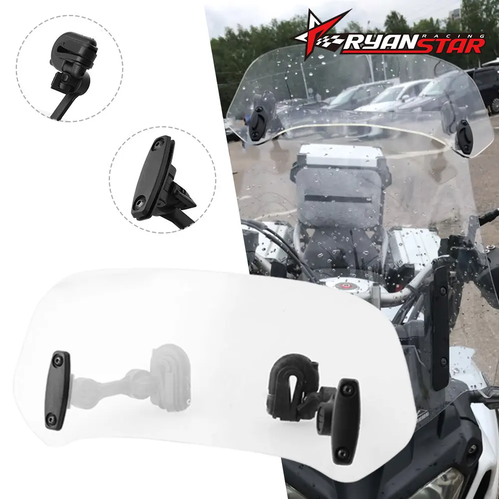 Motorcycle Parts Adjustable Clip On Windshield Extension Spoiler