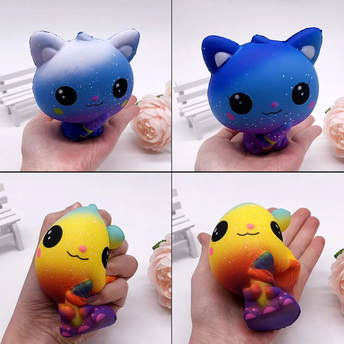 Красочная Galaxy Cat Ароматизированная подвеска медленно поднимающаяся игрушка-Антистресс игрушка антистресс игрушки для детей