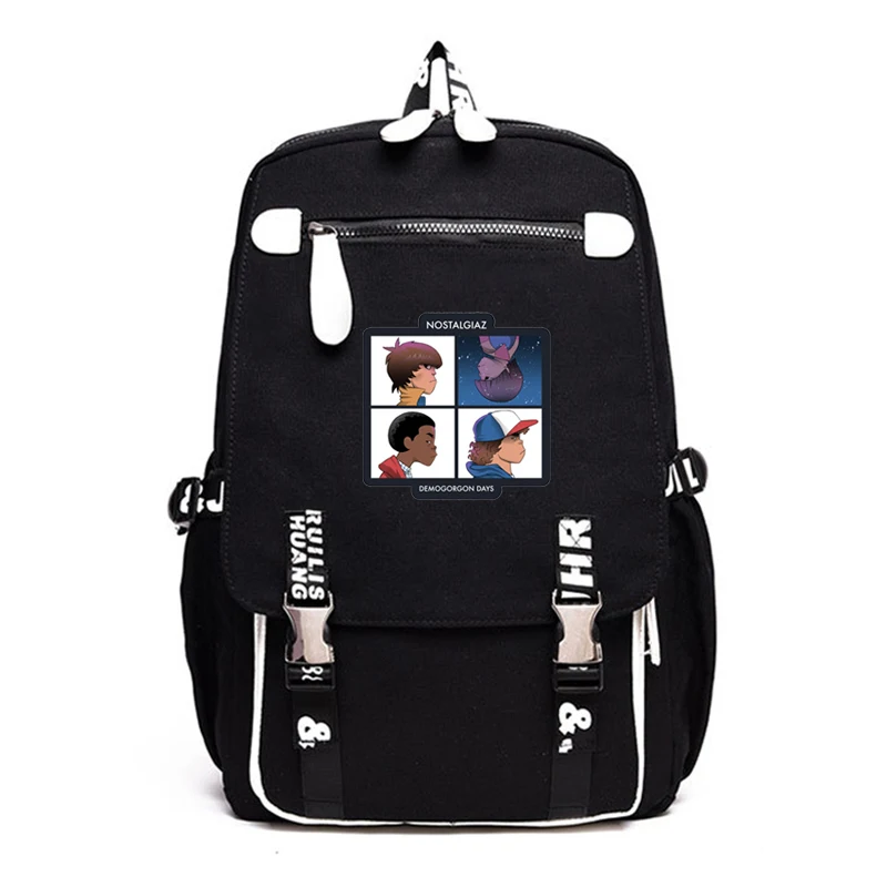 Черный Рюкзак Mochila Stranger Things, большой мужской рюкзак для ноутбука 3, школьные сумки для девочек-подростков, рюкзак аниме Sac A Dos Bookbag - Цвет: 16