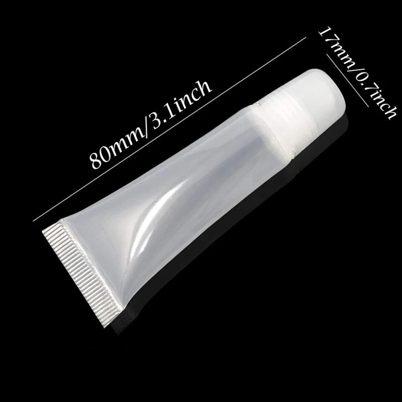 Empty Squeeze Tube Private Labelling Clear Plastic Soft Lip Gloss Tubes 8ml Wholesale Containers for Cosmetics DIY Packaging Empty Squeeze Tube Private Labelling Clear Plastic Soft Lip Gloss Tubes 8ml Wholesale Containers for Cosmetics DIY Packaging