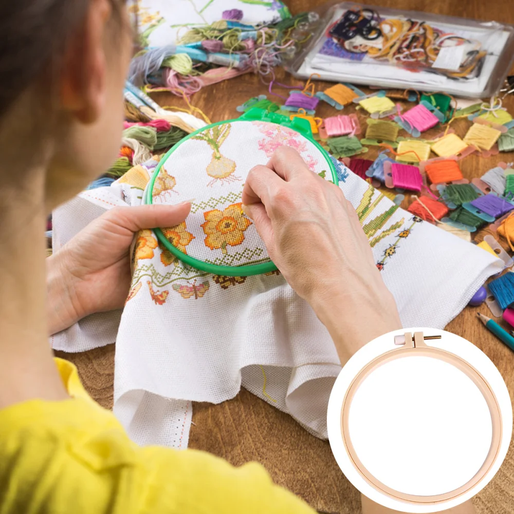 

2pcs Fashionable Handmade Embroidery DIY Material Package Embroidery Starter Kit