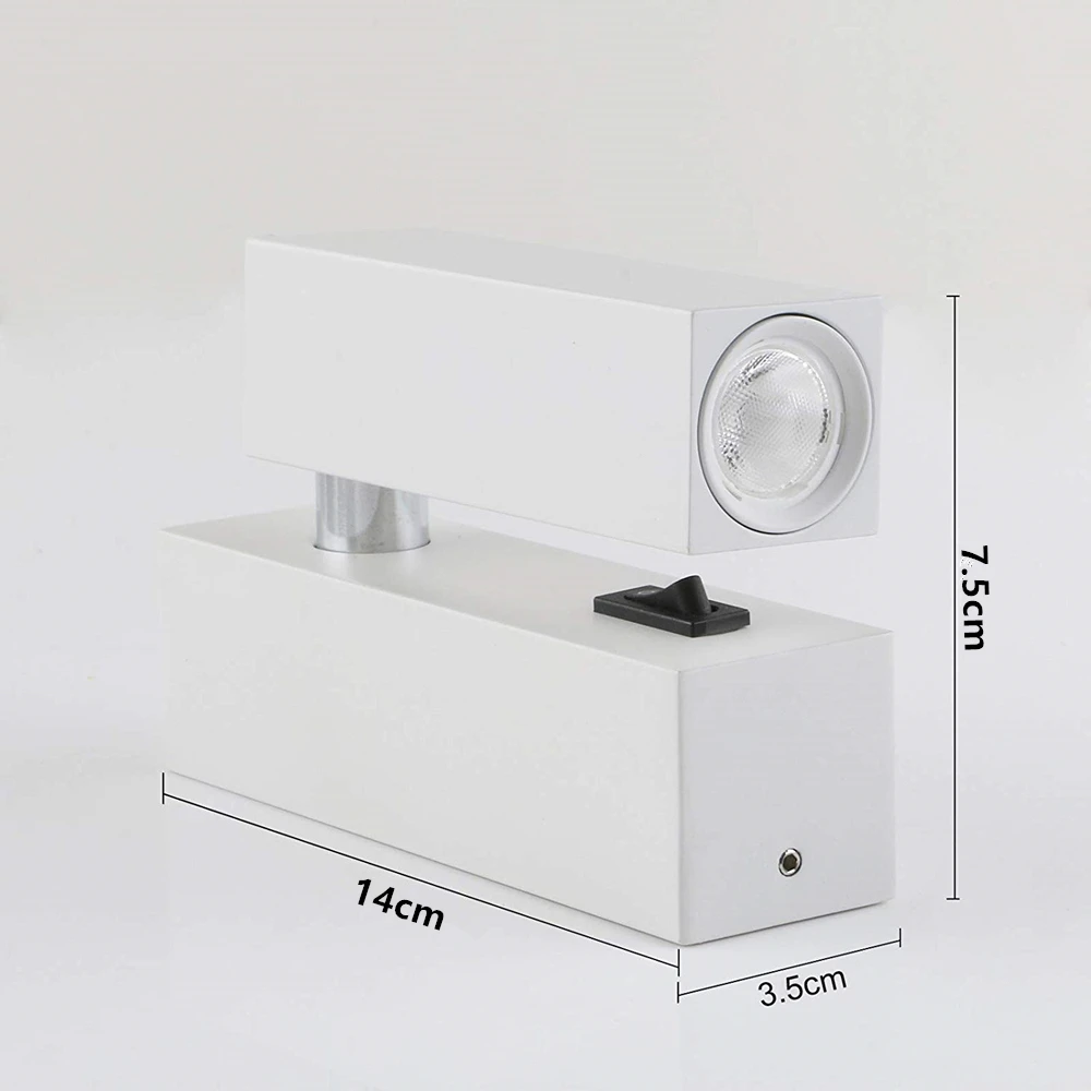 LED Rotated Wall Lamp Bedside Night Light Bedroom Reading Wall Light 3W Hotel Room Bedside Wall Light AC100-240V