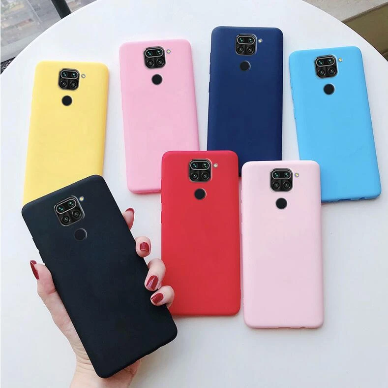 Candy Color Matte Silicone Soft TPU Phone Case For Xiaomi Redmi Note 9 9t 8 8t 7 6 5 4 Pro 9A 9C 8a 7a 6 6A 5 Plus S2 Cover Case
