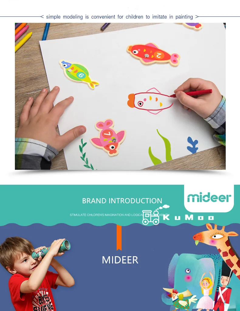 MiDeer детский Магнитный Lets Go игровой набор для рыбалки Детский пазл для раннего развития родительский интерактивный настольная игра
