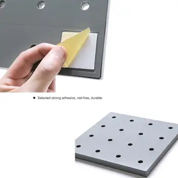 

Wall Mount Paste Storage Rack Durable Kitchen Bathroom Store Multifunction Living Room Punch Free Refrigerator Wall Shelf