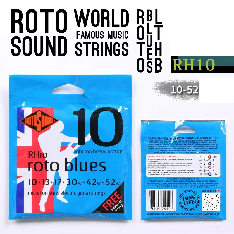 Premium Rotosound Electric Guitar Strings – Versatile Options for 6, 7 & 8-String Guitars