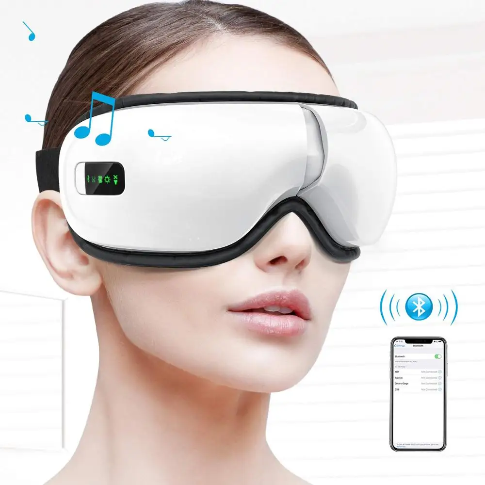  Eye Massager Portable Electric Bluetooth Eye Machine Heat Air Pressure Vibration Music Eye Fatigue 
